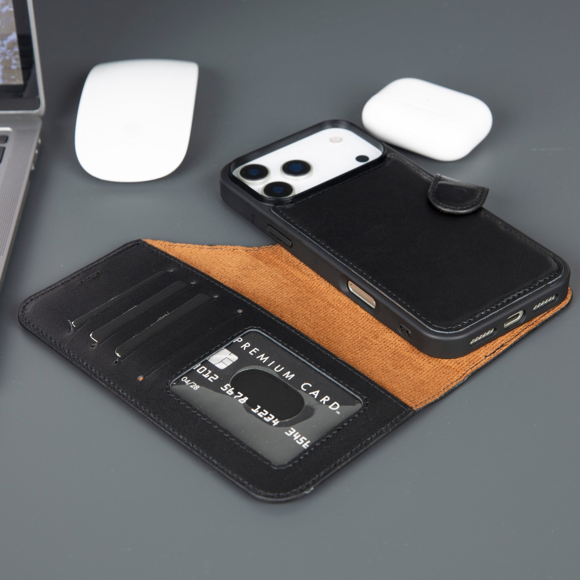 Casper iPhone 17 Pro Max Leather Wallet Case – MagSafe Compatible